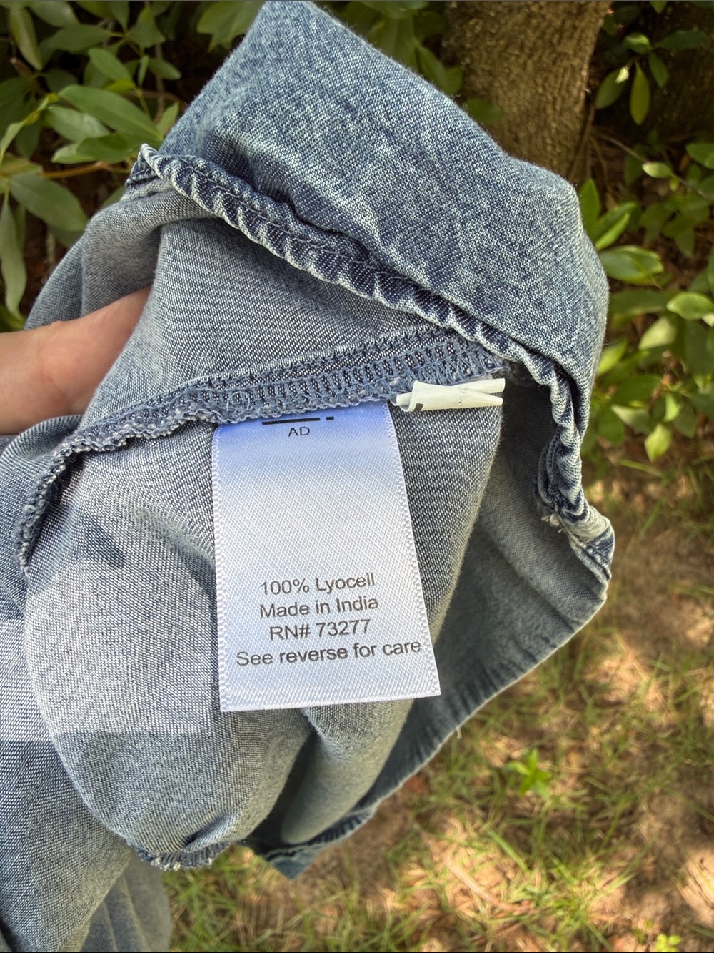 LC Lauren Conrad Light Blue Denim Wrap Dress - Picture 6 of 7